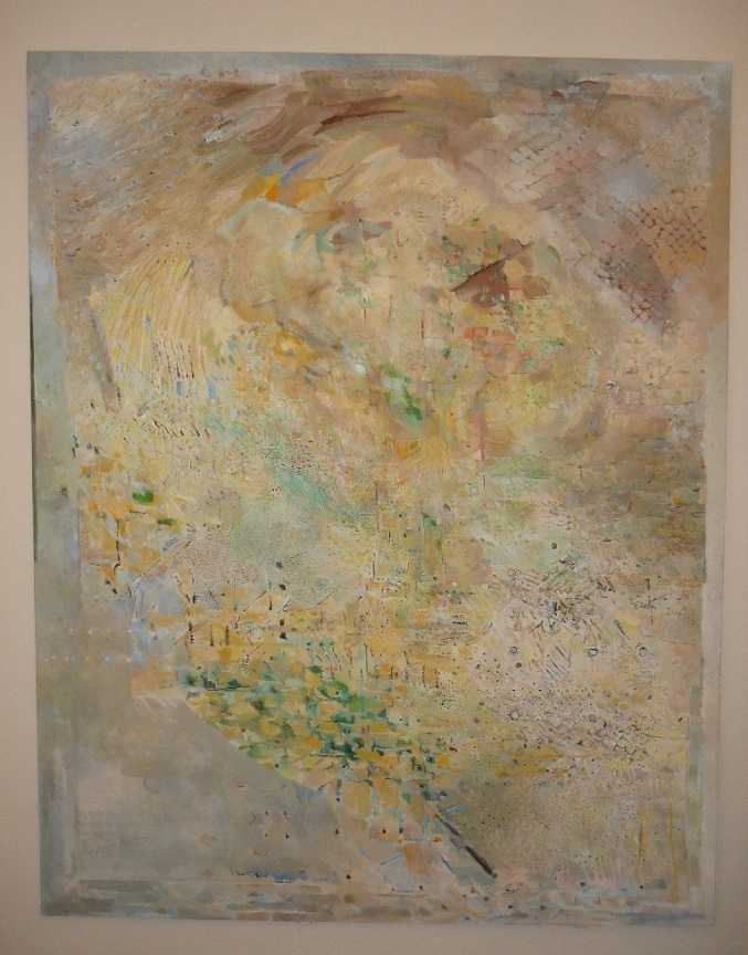 Garden follies - pohled do výstavy- Pohled na Horu, olej na plátně , 170x135 cm(13)
